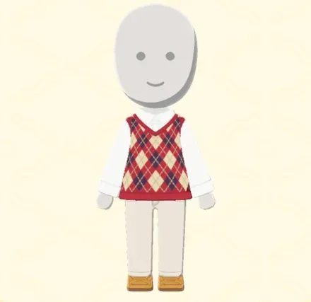 しっかりアーガイルコーデ画像