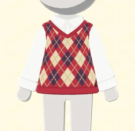 アーガイルベスト画像