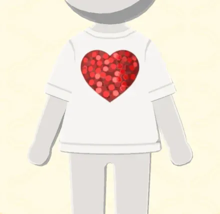 ハートTシャツ画像