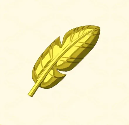 羽根のブローチ画像