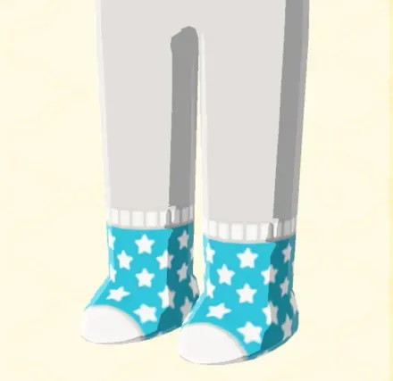 スター柄ソックス画像