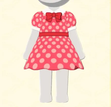 ポルカドットワンピース画像