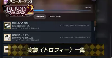 実績（トロフィー）一覧