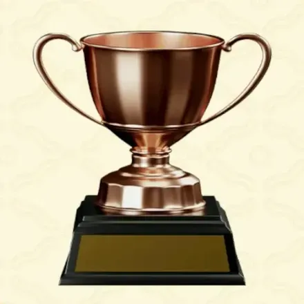 銅のトロフィー画像
