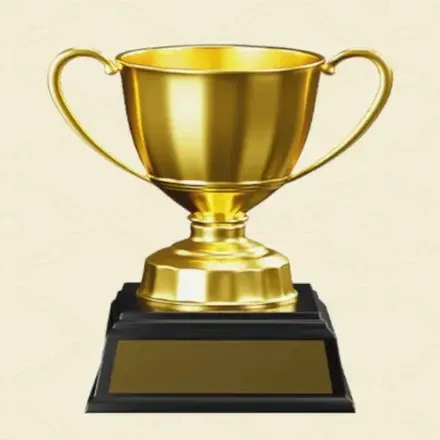 金のトロフィー画像