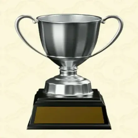 銀のトロフィー画像