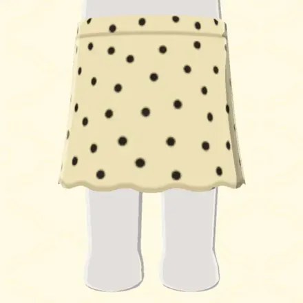 ミドル丈ドットスカート画像