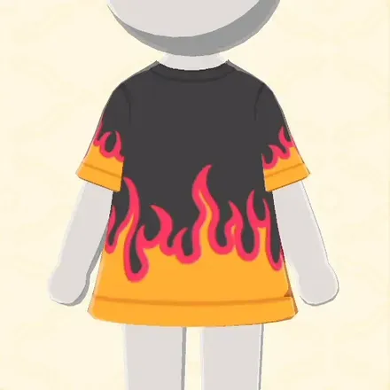 ファイアパターンTシャツ画像