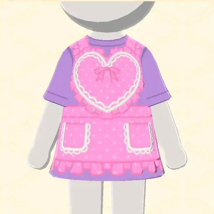 ハートエプロン画像