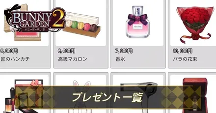 プレゼント一覧