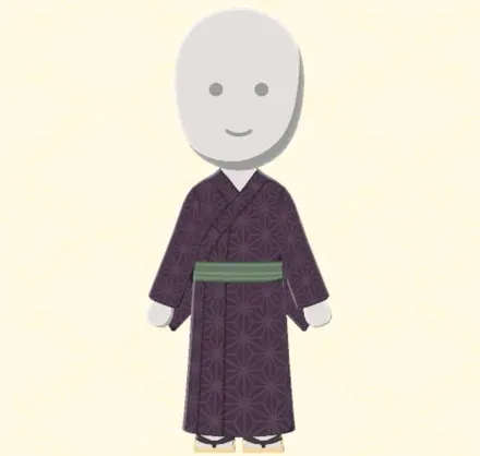 麻の葉の浴衣セット画像