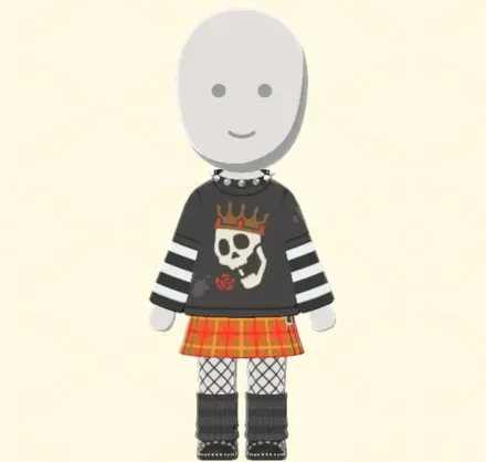 スカートパンクコーデ画像