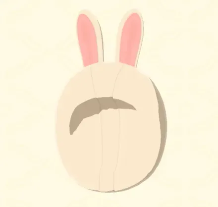 うさぎのかぶりもの画像