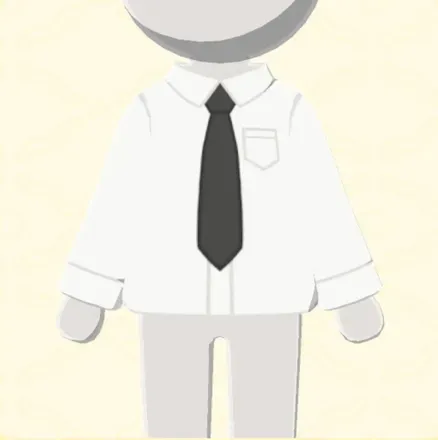 長そでYシャツxネクタイ画像