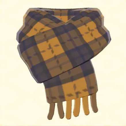 チェックマフラー画像