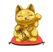 純金の招き猫画像