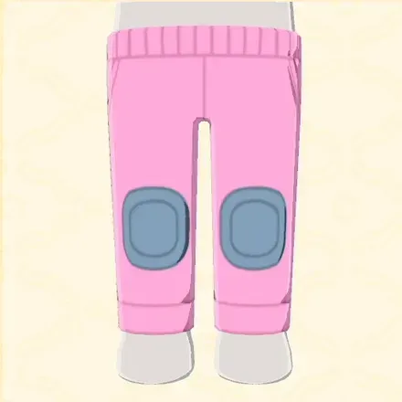 膝あて付きズボン画像