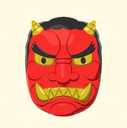 鬼のお面画像