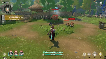 村の奥へ向かい、鬼の歌袋を確認する