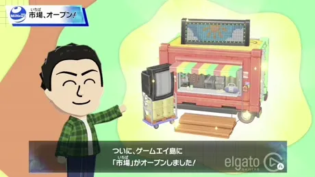 市場のオープンを知らせるMiiニュース