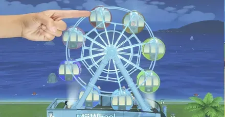 観覧車つつき画像