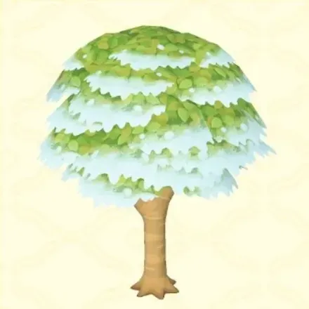 広葉樹（雪）画像