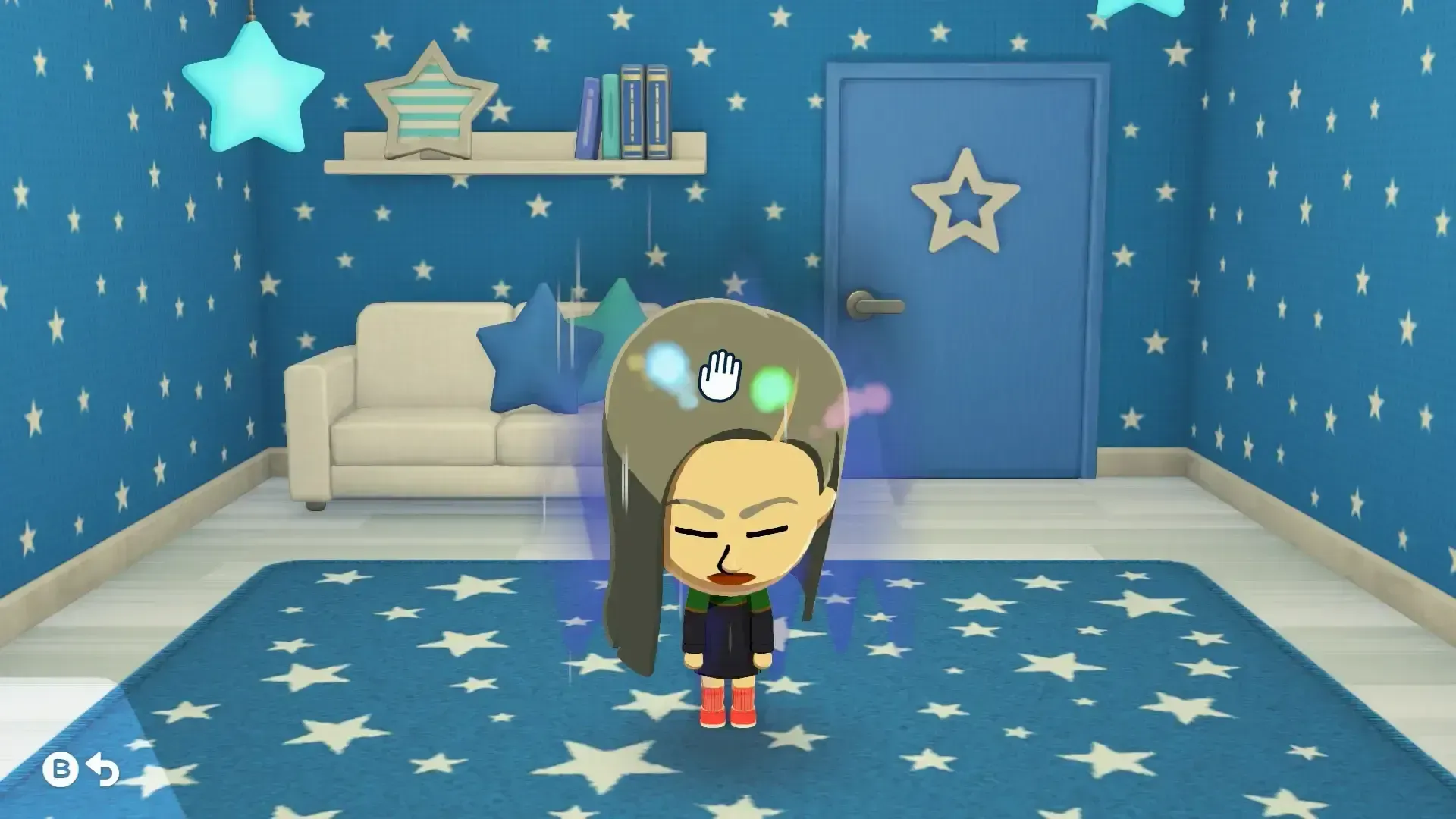 頭を撫でると1回だけ落ち込み度が減る