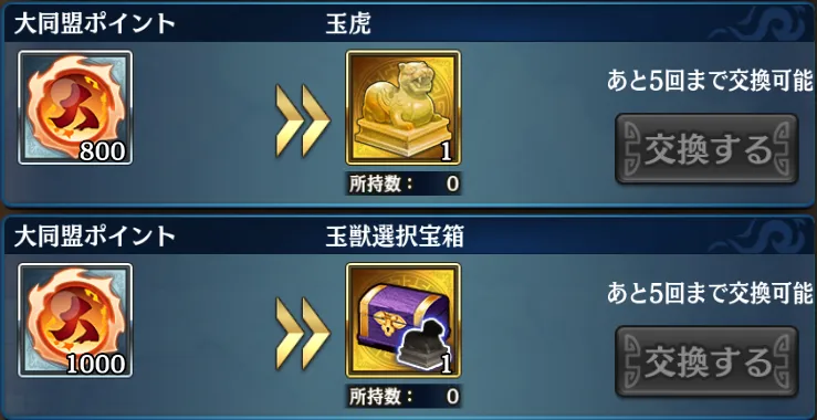 大同盟ポイント