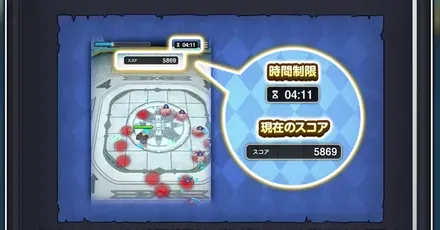 制限時間内に敵を倒し続ける