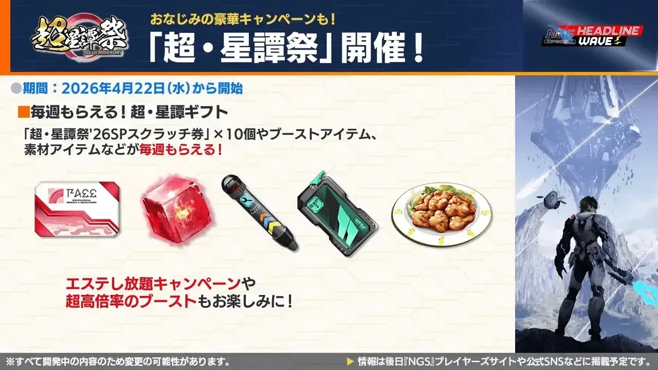 毎週もらえる超・星譚ギフト