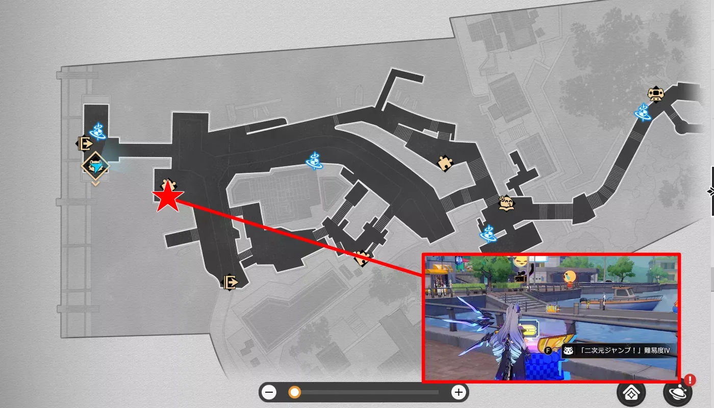駅前ロータリーの二次元ジャンプ