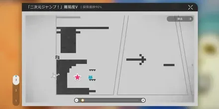 駅ホーム二次元ジャンプマップ1