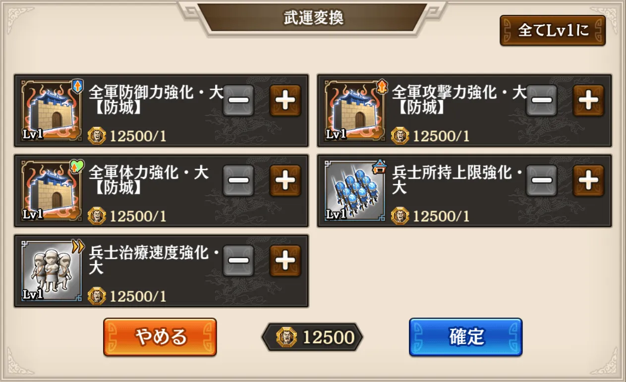 大将軍への道武運の振り直し