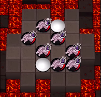 地底火山の炎の王ステージ2の画像