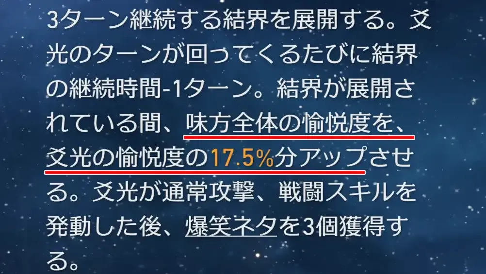 愉悦度アップの効果