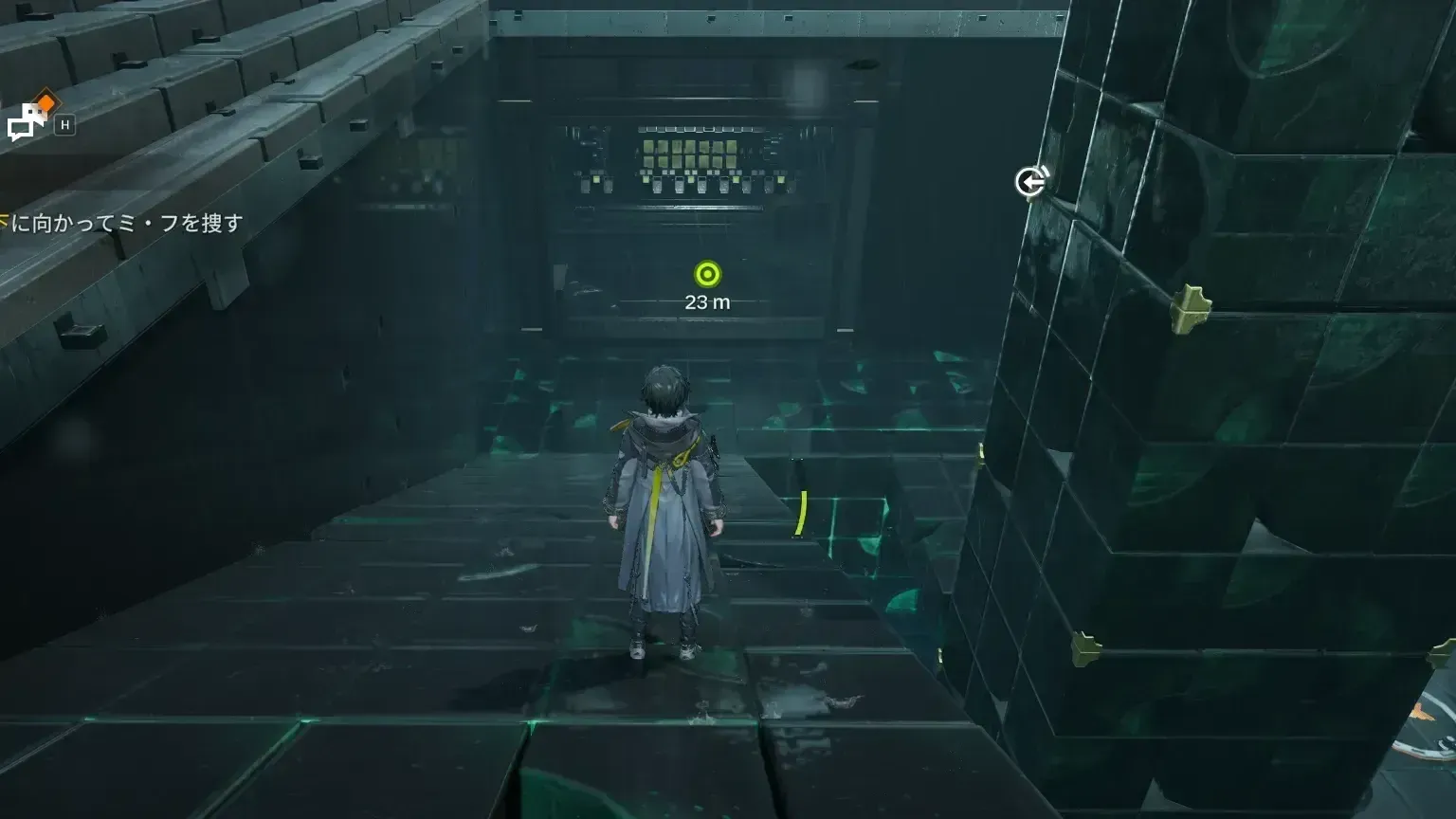 都市建設館の地下でミ・フを探す