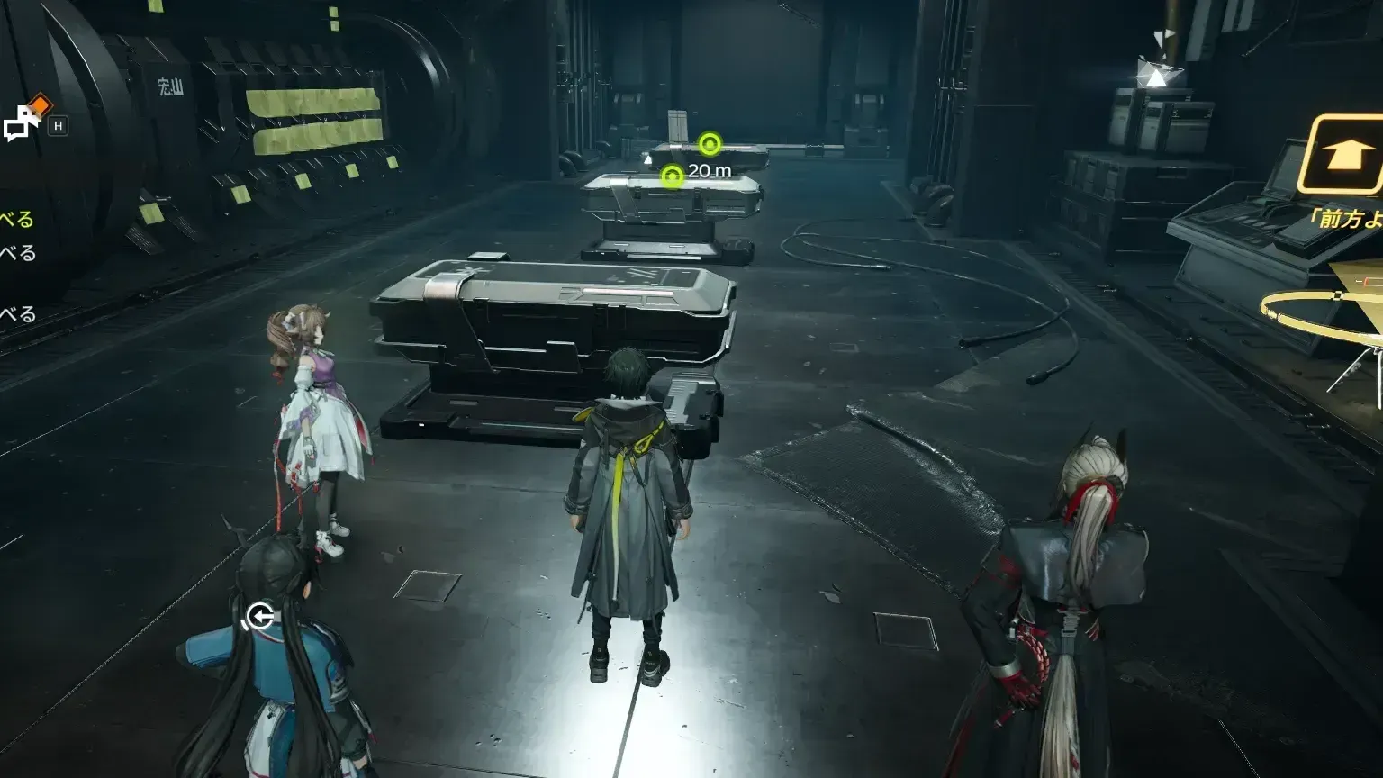 ３体の遺体を調べる