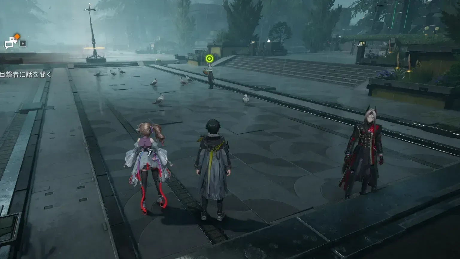 首礎の安思園に向かう