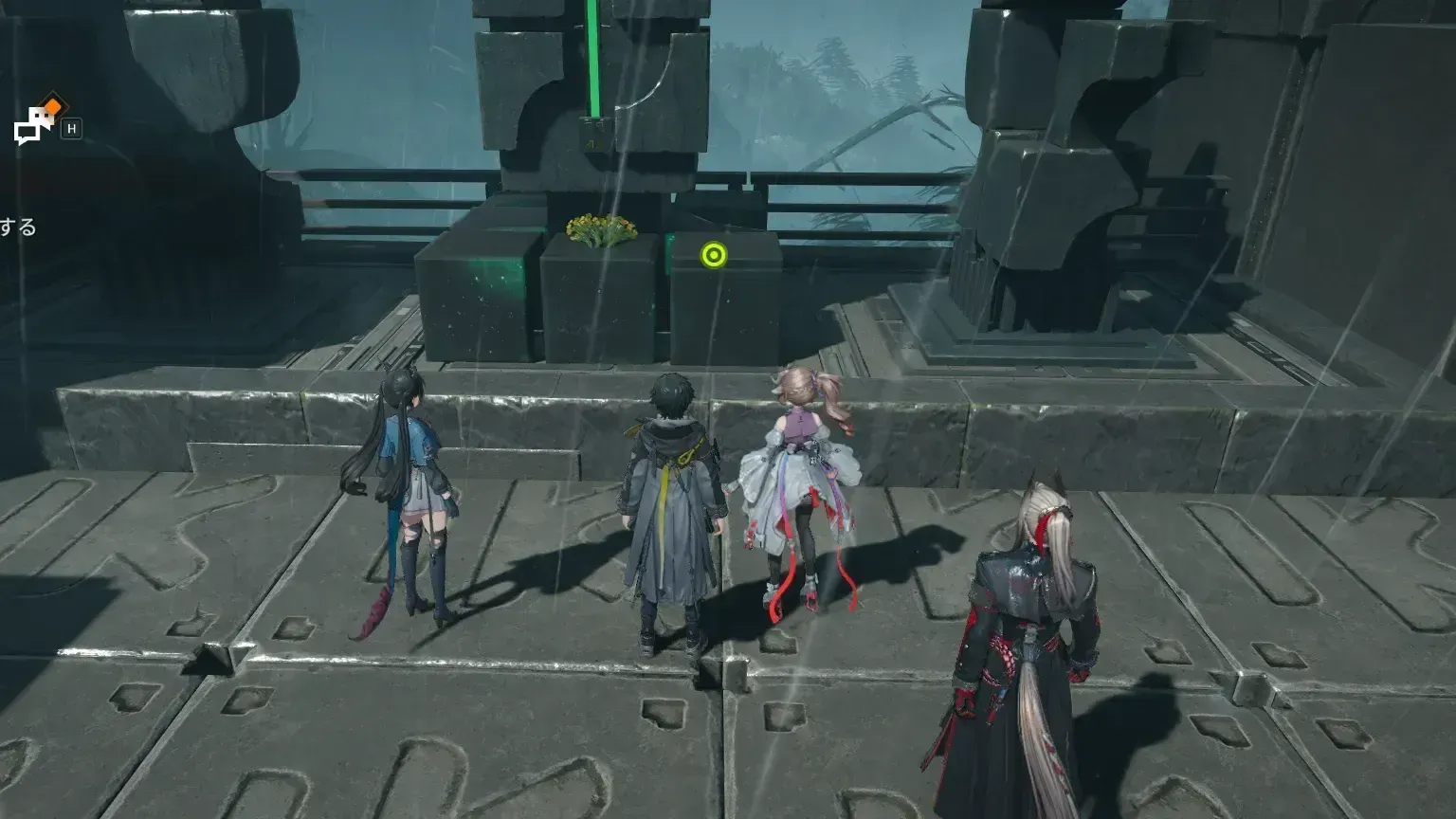 功績碑を見つける