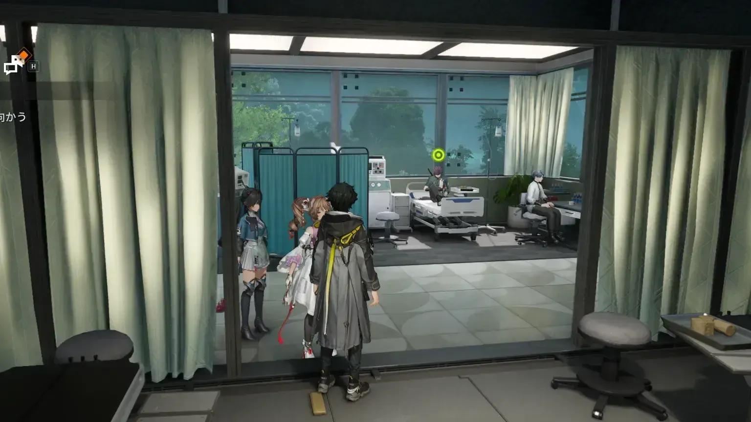 診療所へ向かう