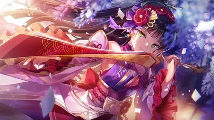 花影、舞の構えの画像