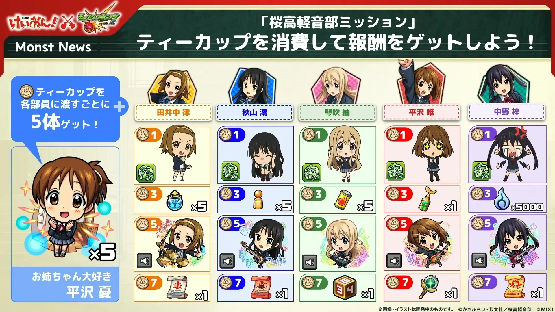 けいおんミッション報酬1