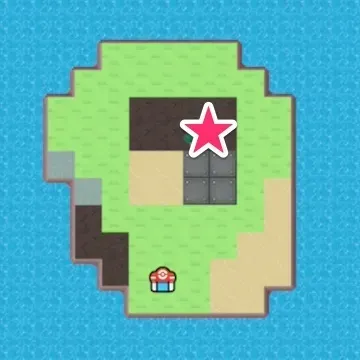 なぞのせきぞうの位置マップ