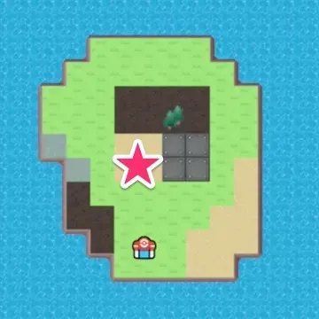 アクアなはしら・1／4の位置マップ