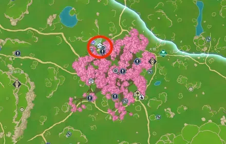 妖精王の森食材商人_場所