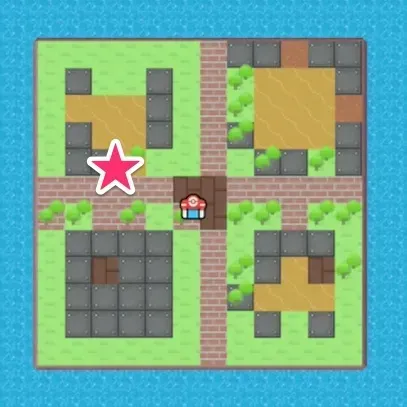 アーケードゲームマシンの位置マップ