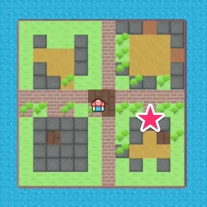 でんしレンジの位置マップ