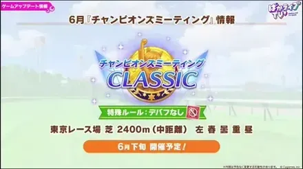 6月チャンピオンズミーティング情報