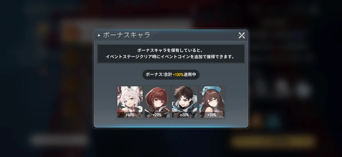 ボーナスキャラ