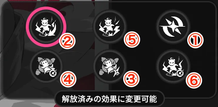 覚醒効果の取得順